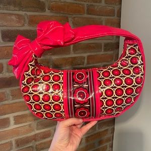 Vera Bradley Frill Boysenberry Fuscia Bow Handbag